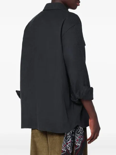 Dlouhá košile Destin s dlouhými rukávy s kapsami na rukávech šedá