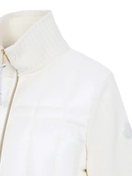 Kötött steppelt dzseki Moncler fehér