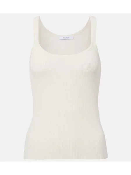 Top Max Mara tricotate alb