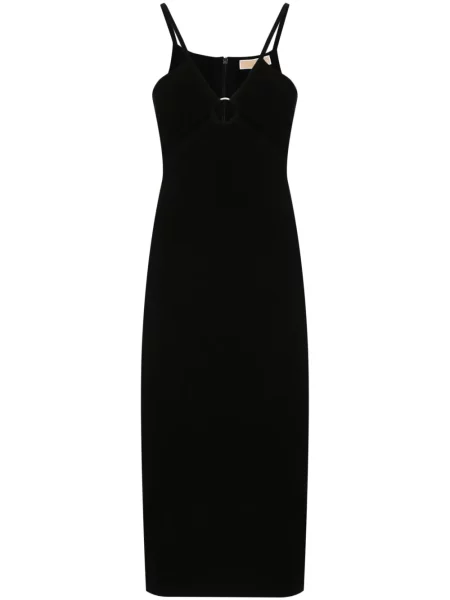 Rochie midi Michael Michael Kors tricotate până la genunchi de costum negru