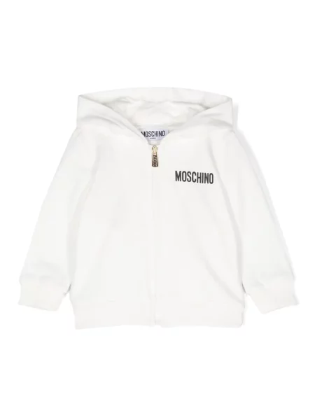 Bluza z kapturem dziecięca Moschino biała
