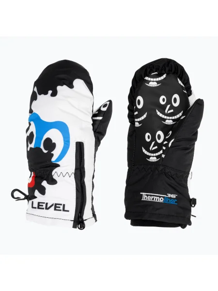 Mănuși de schi pentru copii Level Lucky Mitt pk white alb