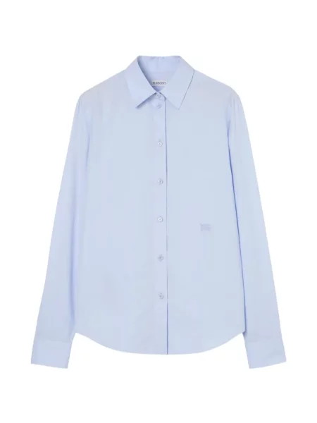 Formalny koszula Burberry popelinowa niebieska