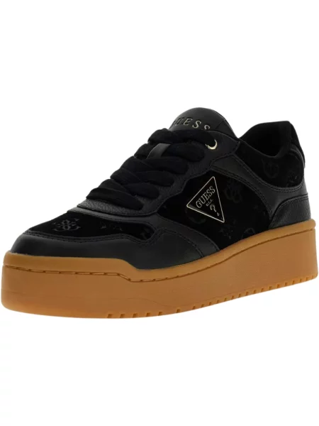 Guess Sneakers Mirami 17 | piele întoarsă negru