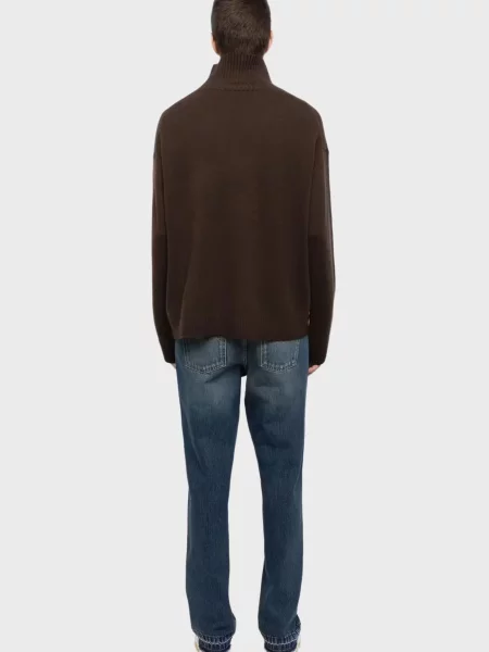 Шерстяная водолазка Zadig&voltaire для гольфа коричневая