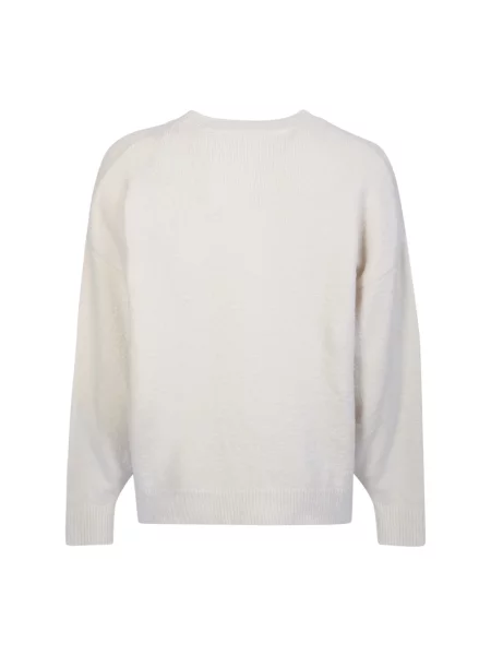 Dzianinowy golf Palm Angels z nadrukiem z długim rękawem biały