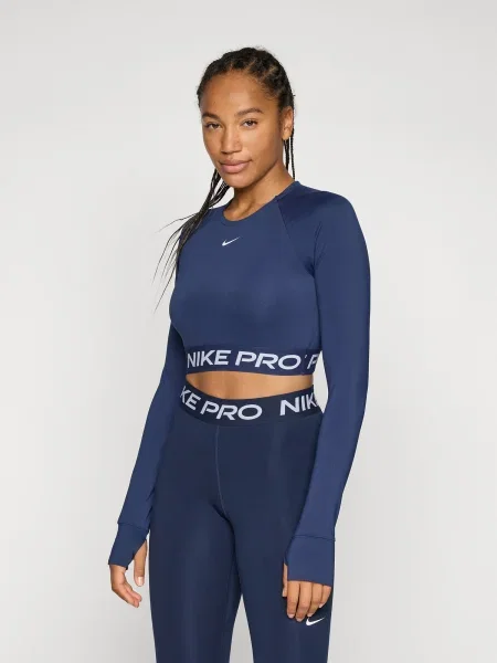 NIKE Funkcionalna majica Pro mornarska bela