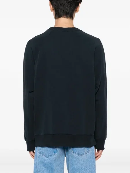 Hanorac Maison Kitsune cu broderie albastru