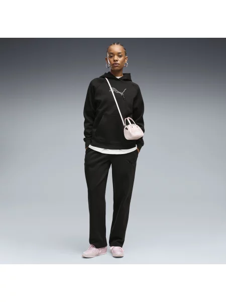 PUMA spodnie dresowe z dzianiny dresowej Essentials Sequins Comfort Odzież S czarny