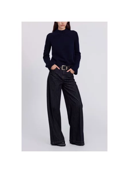 Sweter Ermanno Scervino wełniany niebieski