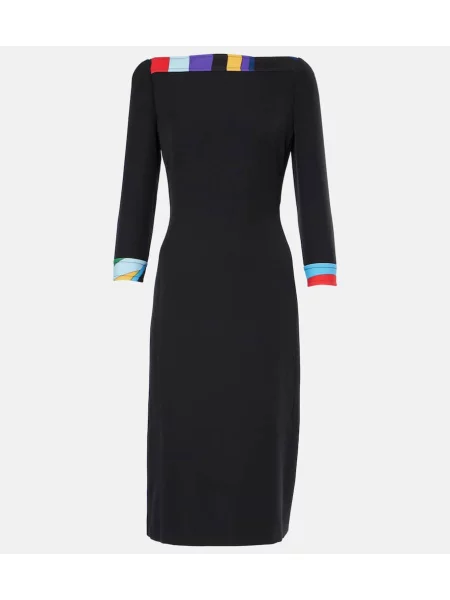 Rochie midi Pucci până la genunchi de costum negru
