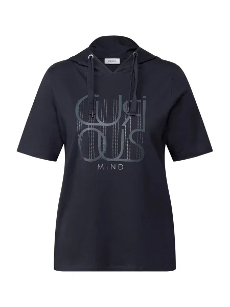 CECIL Tricou marin / bleumarin / argintiu albastru