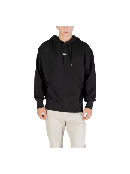 Bluza z kapturem Boss czarna