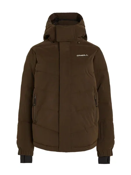O'NEILL Geacă sport Cruz Hybrid maro închis / negru alb