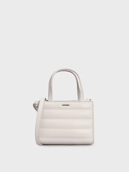 Стеганая мини сумка Calvin Klein белая