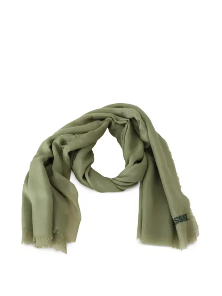 Fular Missoni cu broderie verde