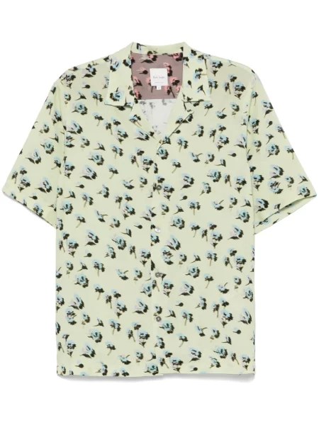 Koszula Paul Smith w kwiatki zielona