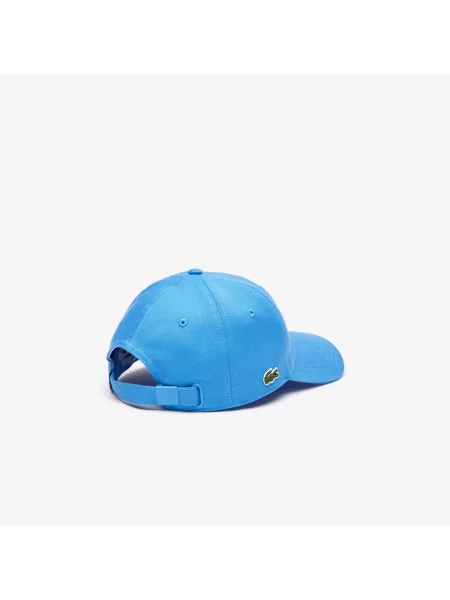 Lacoste Czapka Unisex Z Organicznej Bawełny Twill niebieska