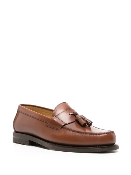 Pantofi loafer Brunello Cucinelli din piele maro