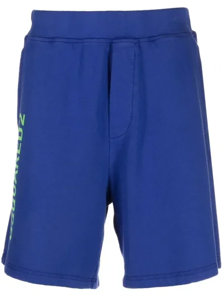 Pantaloni scurți Dsquared2 cu imagine albastru