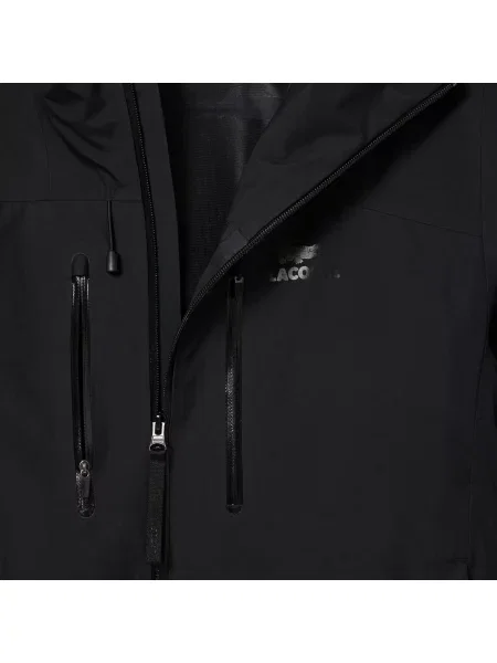 Lacoste Wodoodporna Wiatroszczelna Kurtka Z Kapturem czarny