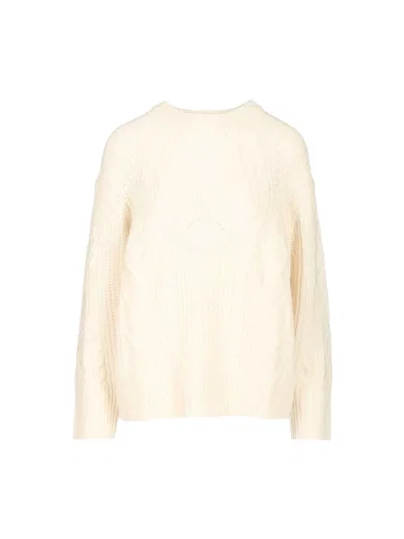 Sweter Loulou De Saison wełniany biały