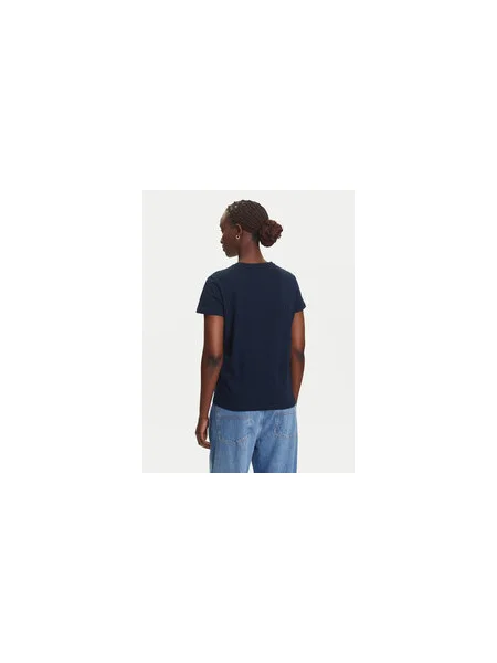 Tommy Jeans Póló Essential Regular Fit sötétkék