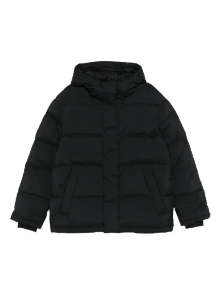Kurtka pikowana Nn07 z kapturem czarna