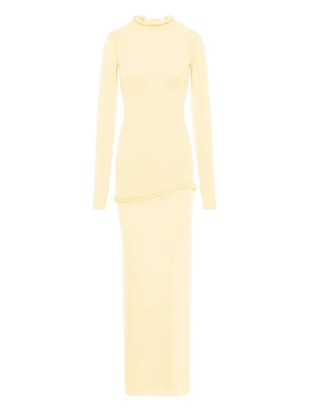 Rochie maxi Manuri de costum galben