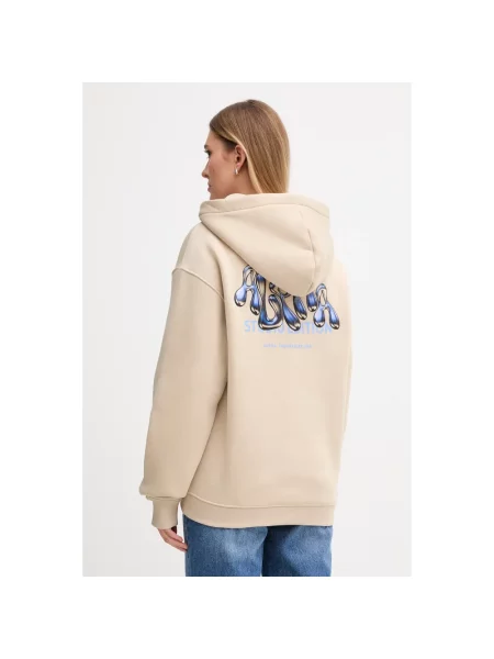 Bluza z kapturem Alpha Industries z kapturem beżowa