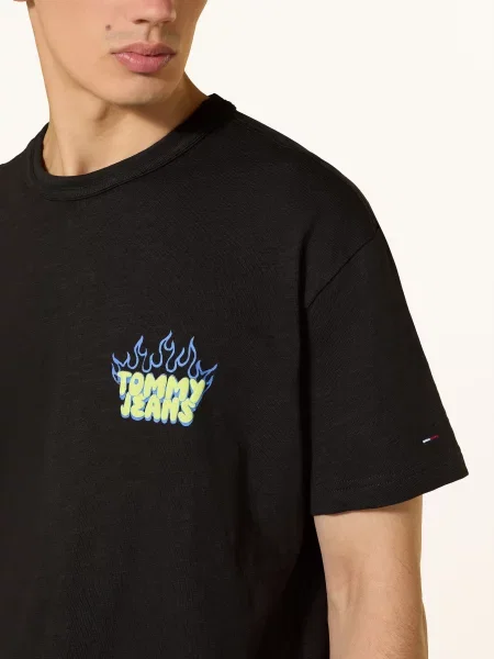 Tommy Jeans Tričko / žlutá / modrá černá