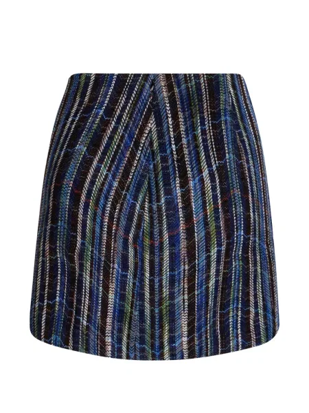 Fusta mini Missoni tricotate albastru