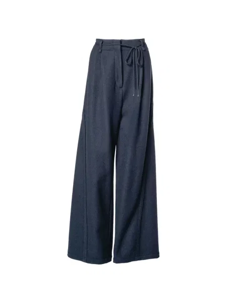 Cu centură pantaloni Muller Of Yoshiokubo negru