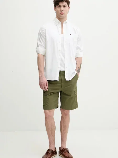 Tommy Hilfiger cămașă pentru bărbați din alb