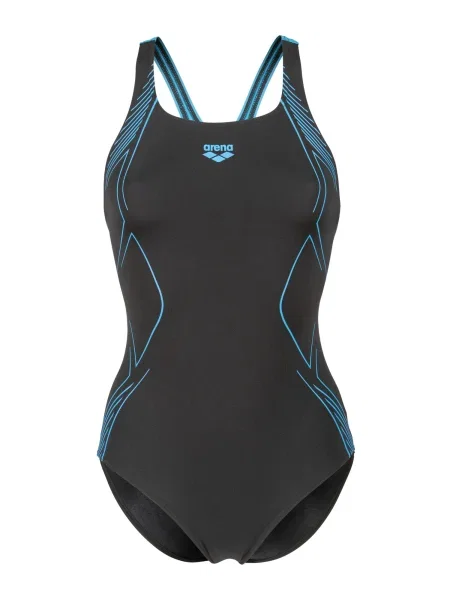 ARENA Costum de baie întreg Graphic Swim Pro Back azur negru