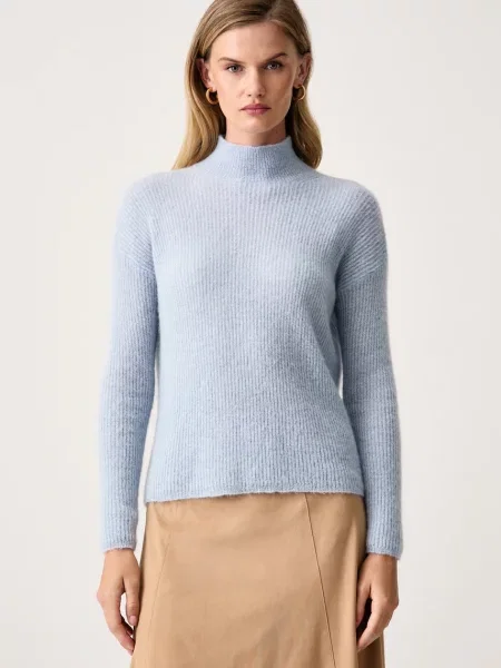 MM by Max Mara pulover pentru femei cu lână MMLSTRANO albastru