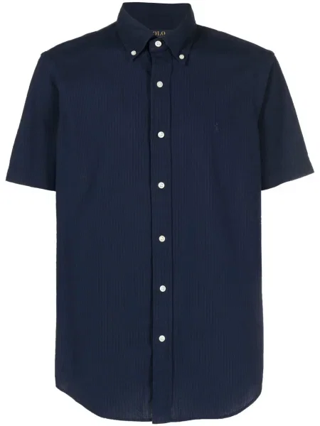 Majica Polo Ralph Lauren od brušene kože karirana s printom ružičasta