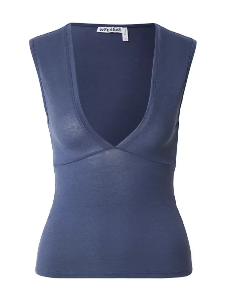 WEEKDAY Top Pia' albastru