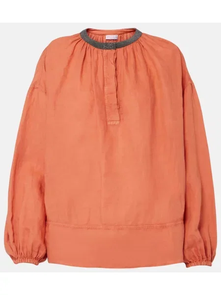 Top Brunello Cucinelli de in portocaliu