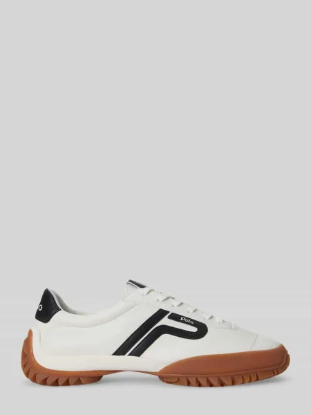 Sneakersy z prawdziwej skóry Polo Ralph Lauren białe