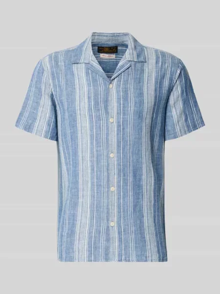 Koszula casualowa z domieszką lnu w kroju regular fit model Summer' Jack & Jones Premium błękitna
