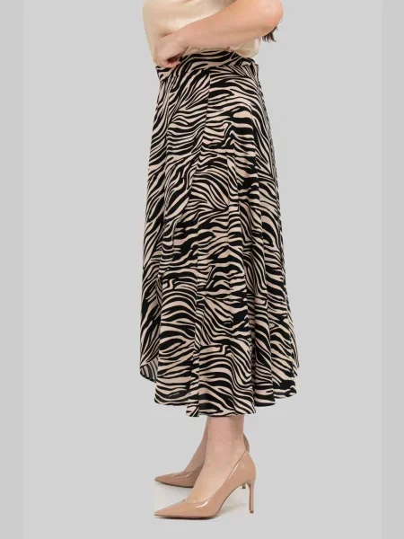 Спідниця міді All Posa бежевий