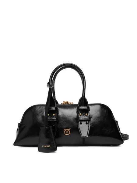 PINKO Ročna torba Bowling Bag Baguette AI črna