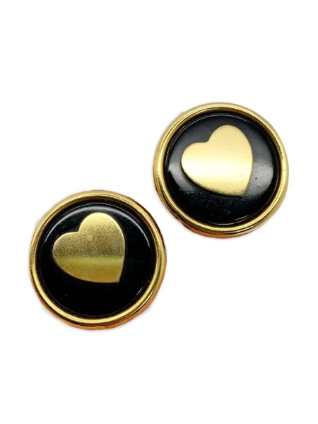 Обеци Jennifer Gibson Jewellery със сърца златисто