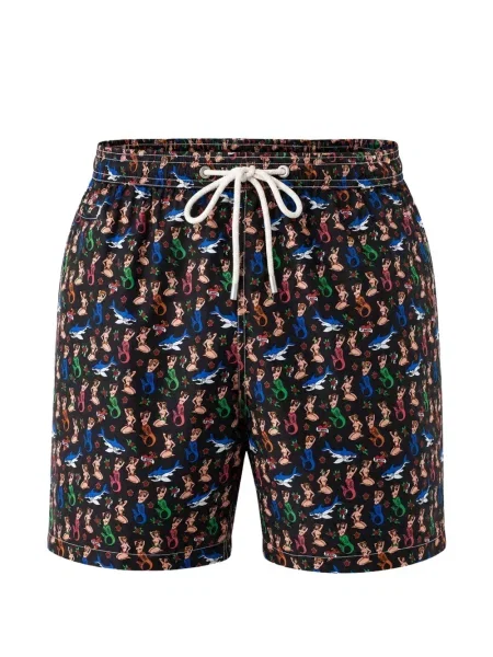 Slip de baie Mc2 Saint Barth cu imagine negru
