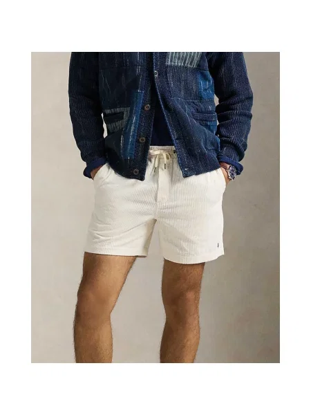 Szorty Polo Ralph Lauren sztruksowe białe