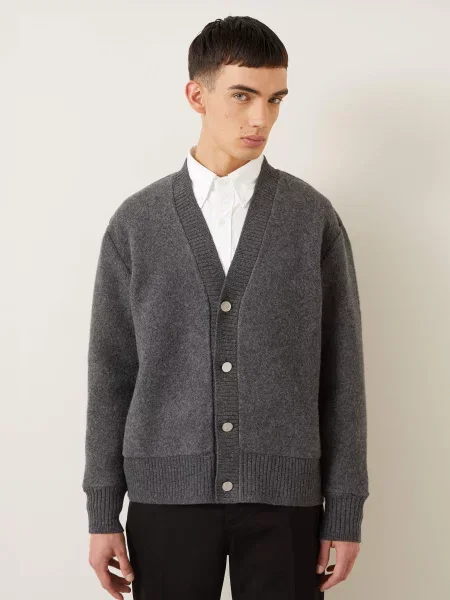 Thom Browne. Kardigan grau