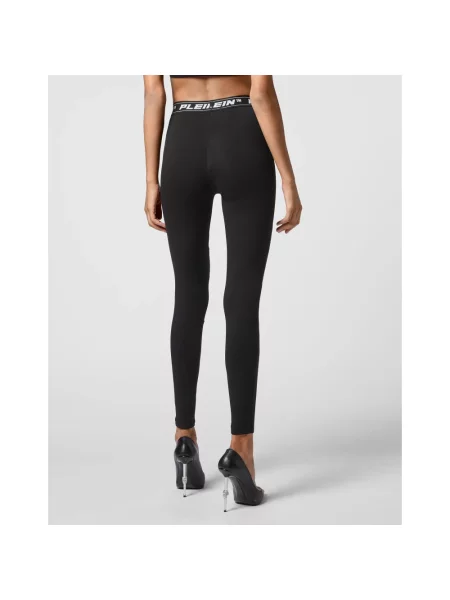 Spodnie Philipp Plein pikowane czarne