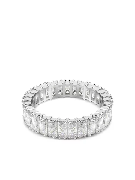 Inel Swarovski argintiu