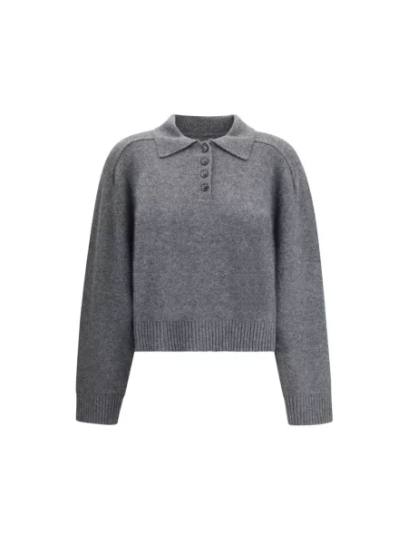 Sweter Loulou Studio z kaszmiru szary